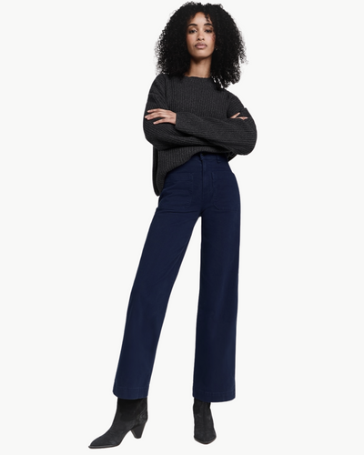 CROPPED SAILOR TWILL IN NAVY