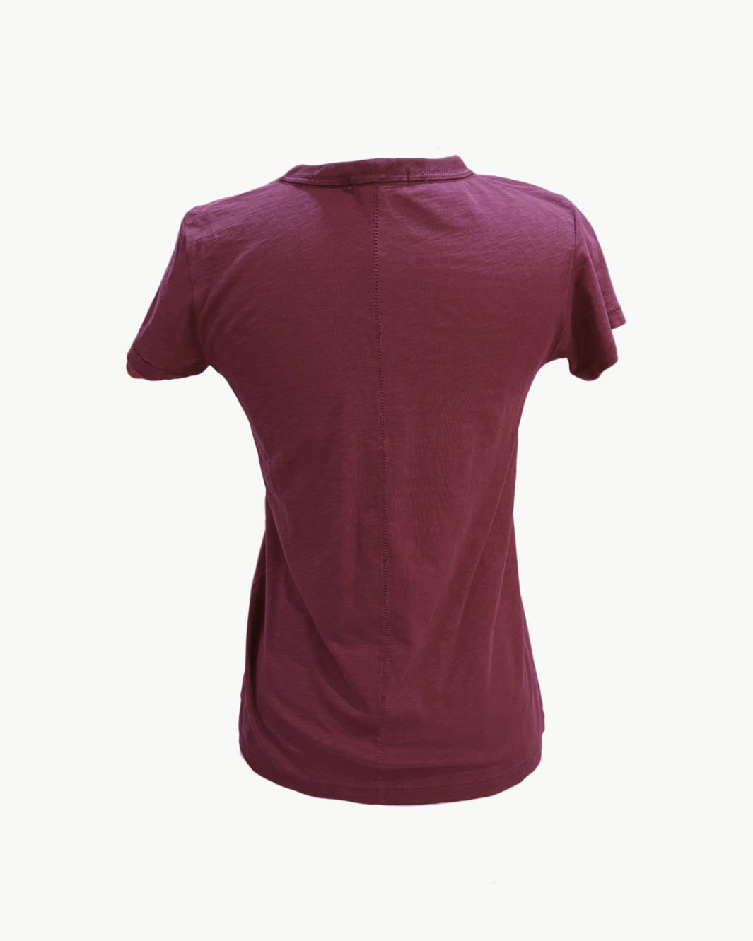 THE SLUB TEE IN BURGUNDY