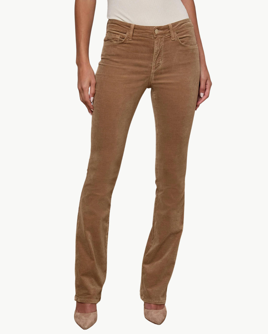 STEVIE VELVET JEAN IN DARK CAPPUCCINO