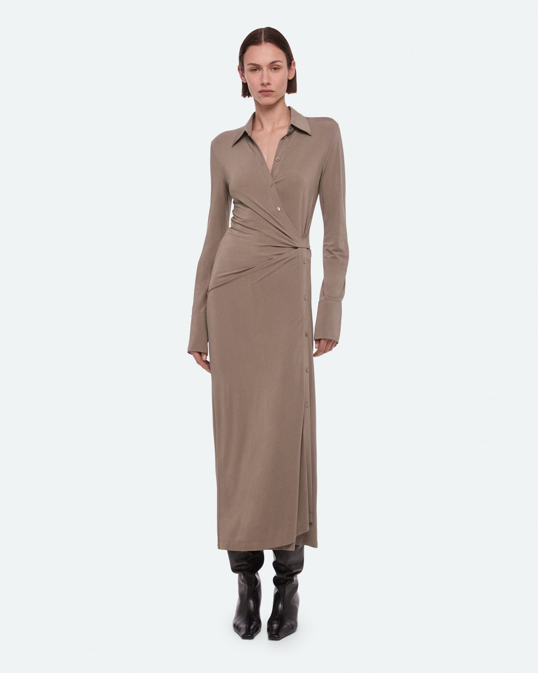 Twisted Shirt Dress