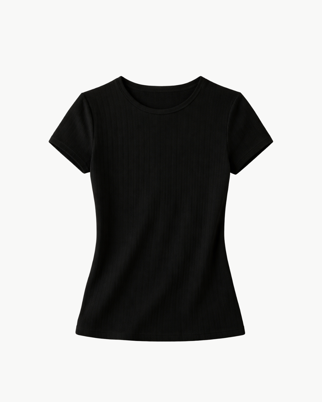 DONNI. The Pointelle Baby Tee at Romi Boutique