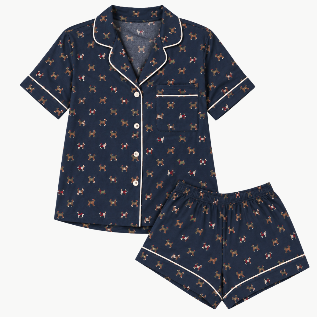 Eberjey Gisele Printed Shortie PJ Set at Romi Boutique