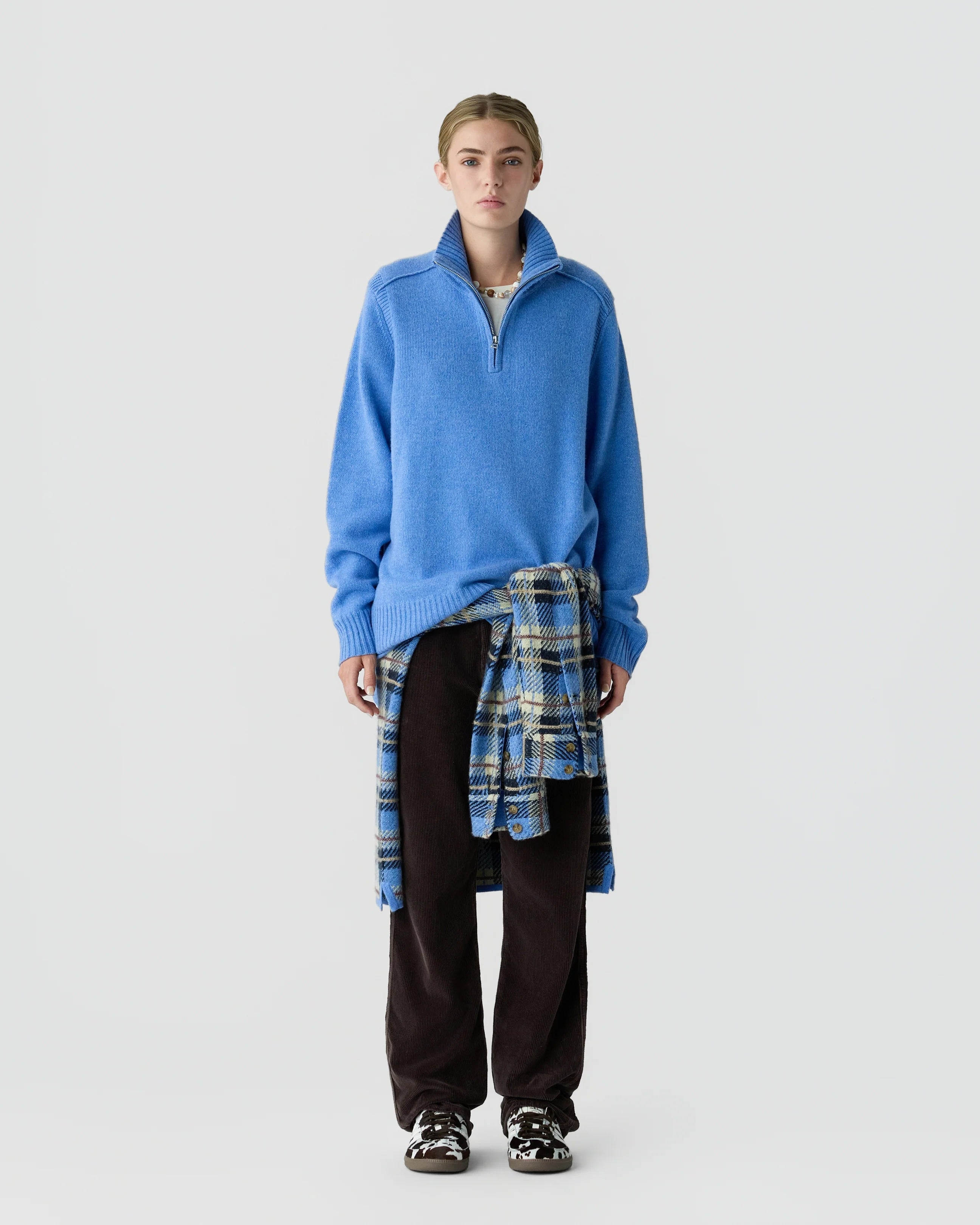 Guest In Residence Half Zip Turtleneck at Romi Boutique