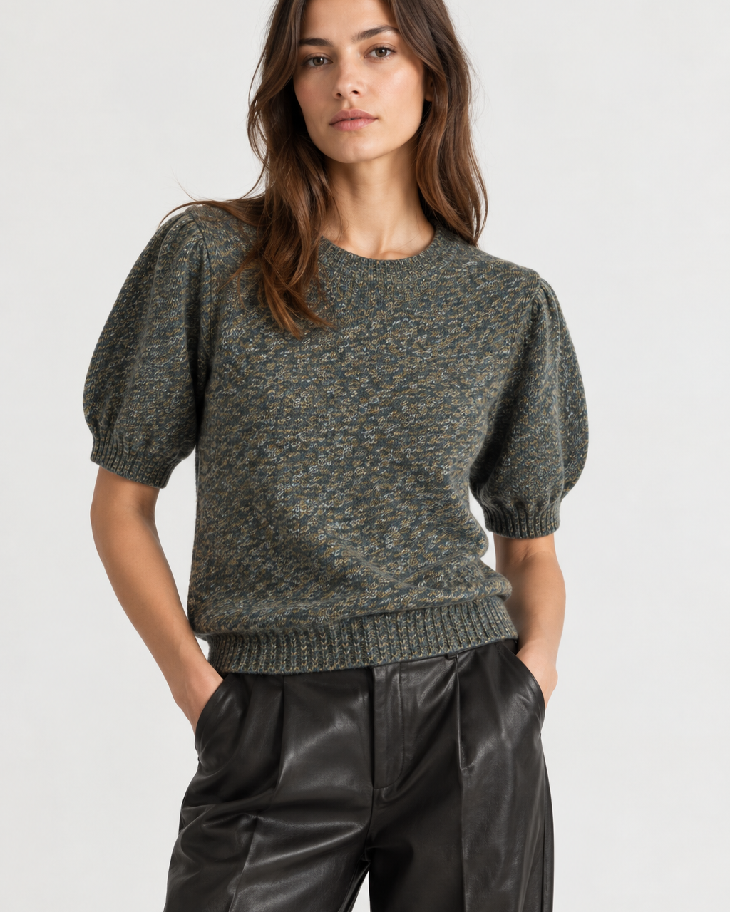 W.Cashmere Brenda Short Sleeves Sweater at Romi Boutique