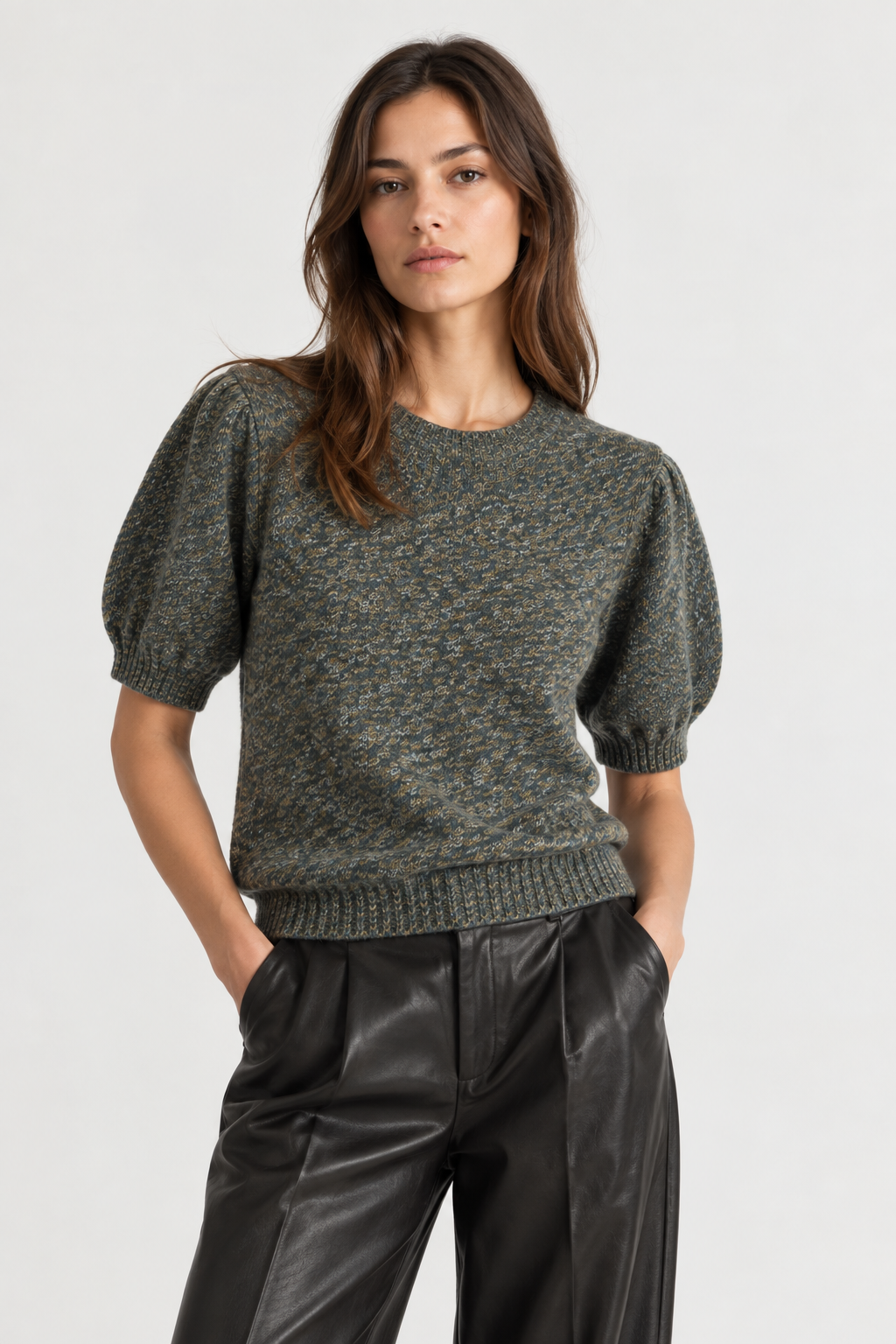 W.Cashmere Brenda Short Sleeves Sweater at Romi Boutique