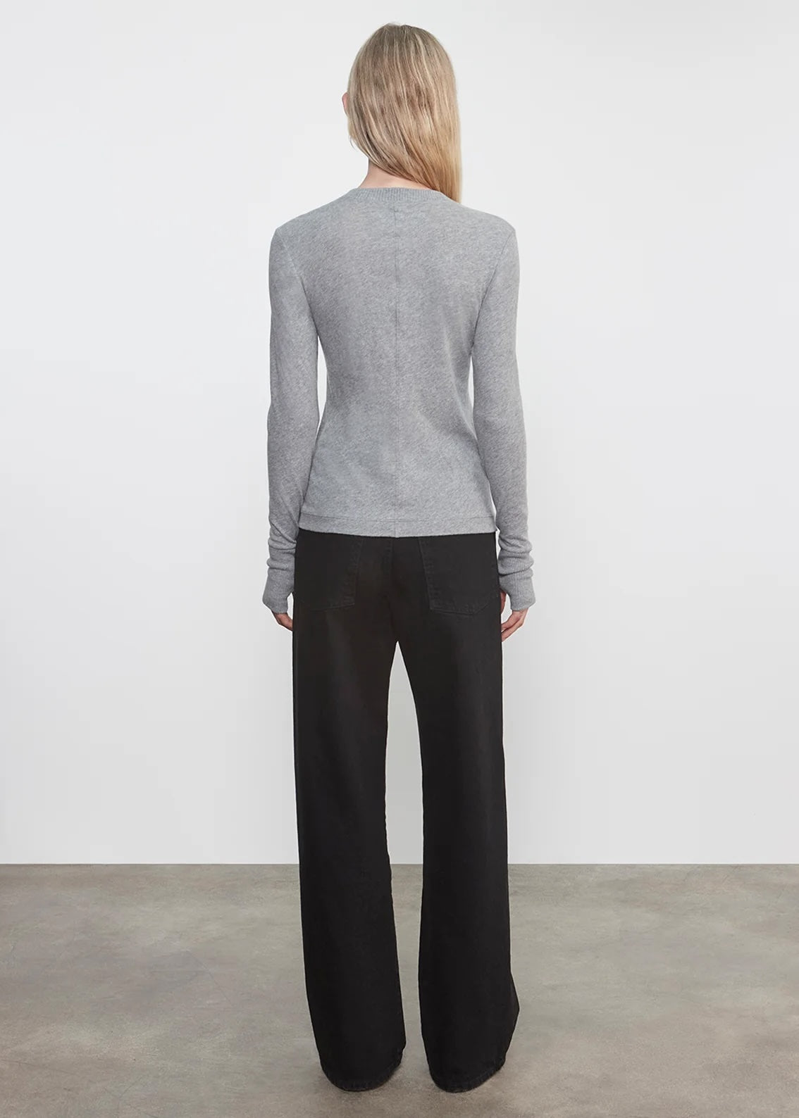 Cashmere Easy Cuffed Crew