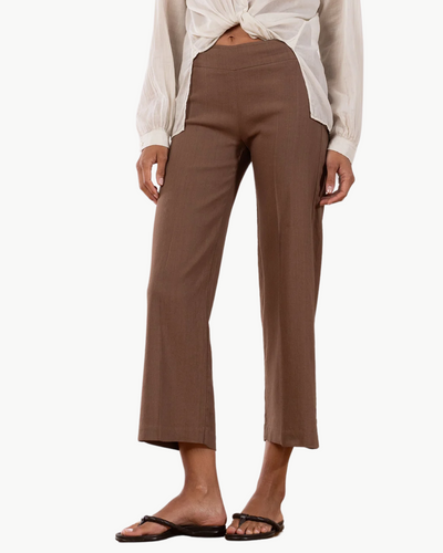 ALEX LINEN PANT IN COGNAC