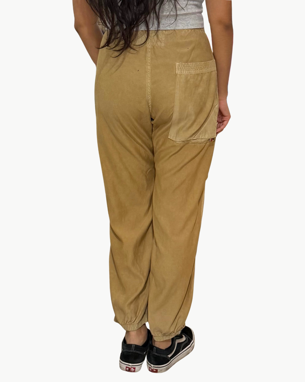 FLAP/SNAP FREECITYLARGE MATTE/SATIN AIRJUMP PANT IN GOLDEN DIRT
