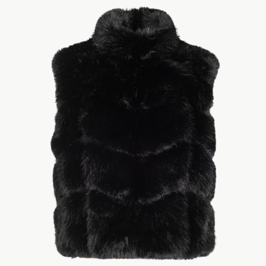 Generation Love ROSARIO FAUX FUR VEST at Romi Boutique