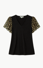 Ramy Brook Lysette V-Neck Flutter Sleeve Top at Romi Boutique