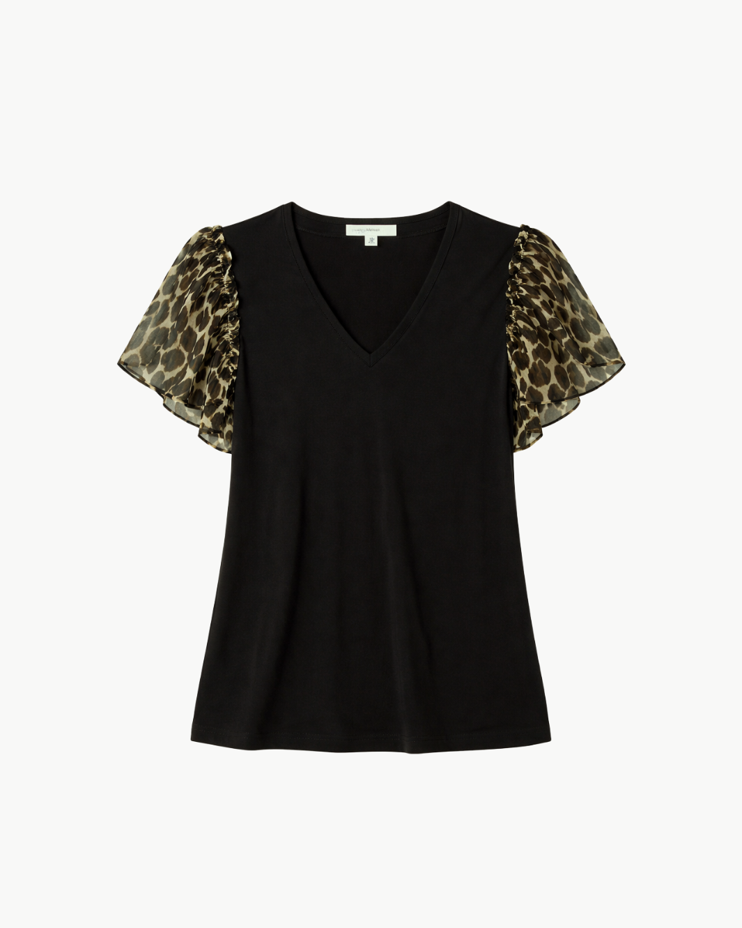 Ramy Brook Lysette V-Neck Flutter Sleeve Top at Romi Boutique