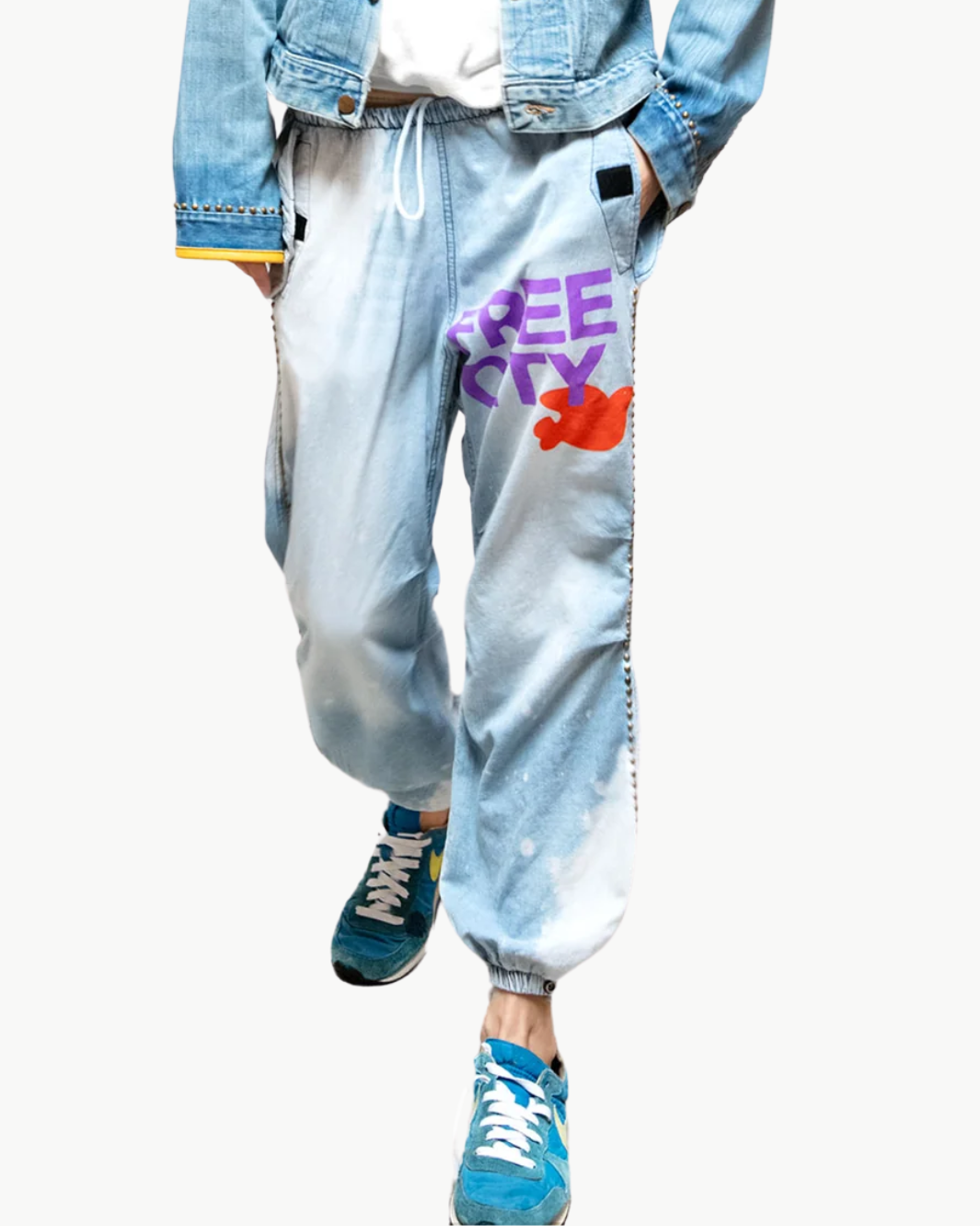 CANYONKID JAPANESE INDIGO CLOUD PANT IN SUPERFADEOUT/CLOUD
