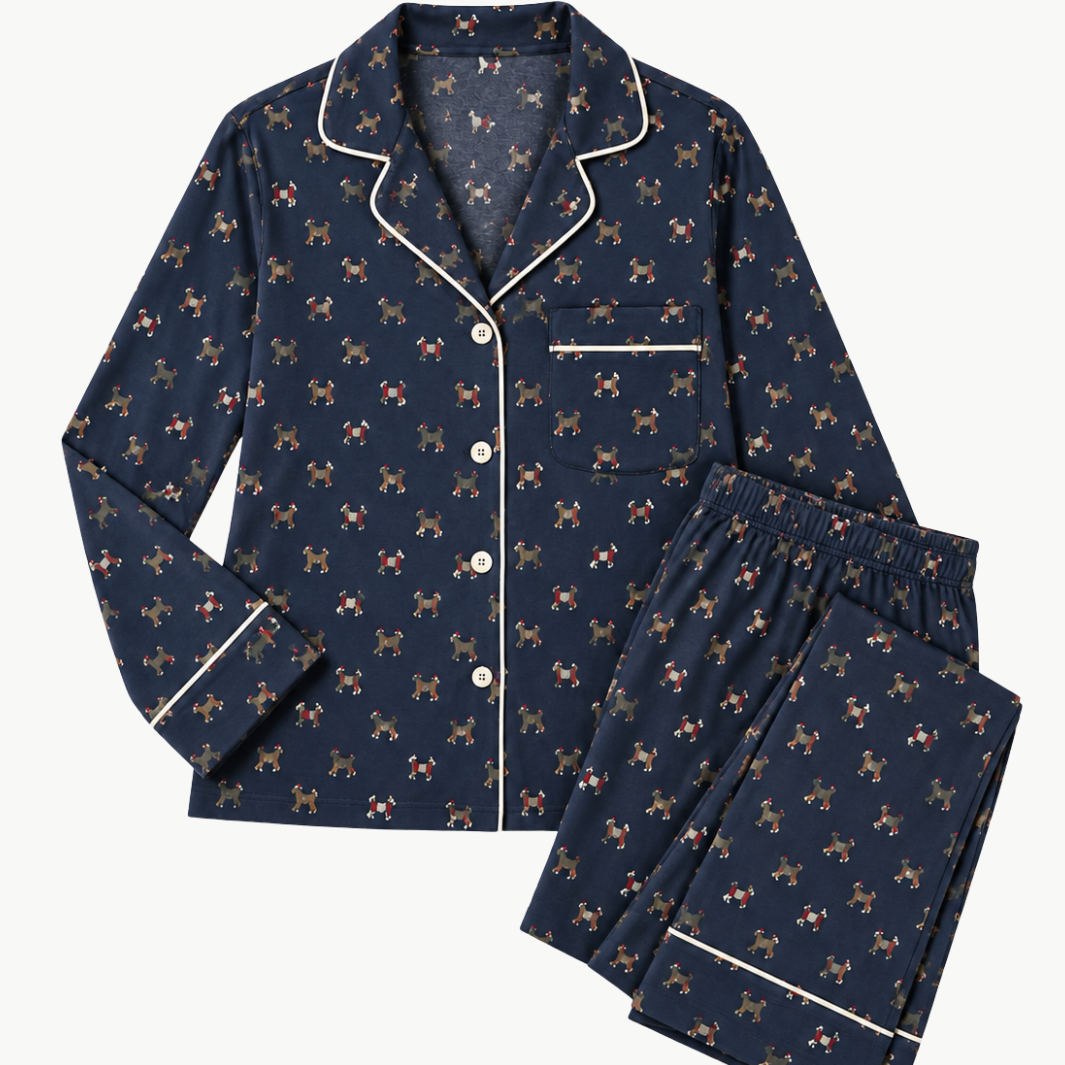 Eberjey Gisele Printed Long PJ Set at Romi Boutique