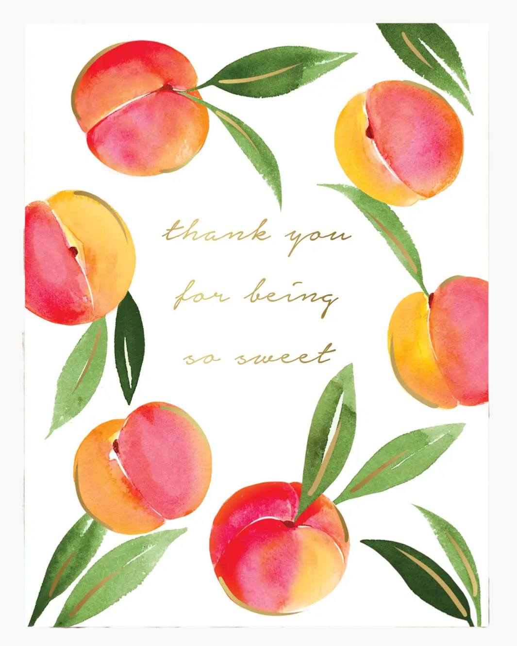 Abigail Jayne Design Sweet Peaches Thank You Greeting Card at Romi Boutique