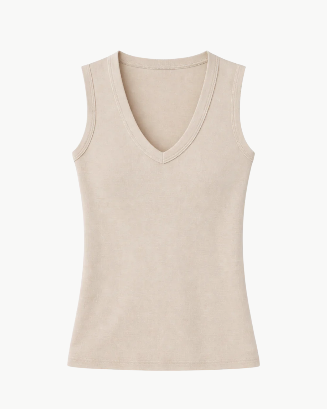 Enza Costa SUPIMA COTTON SLEEVELESS V at Romi Boutique