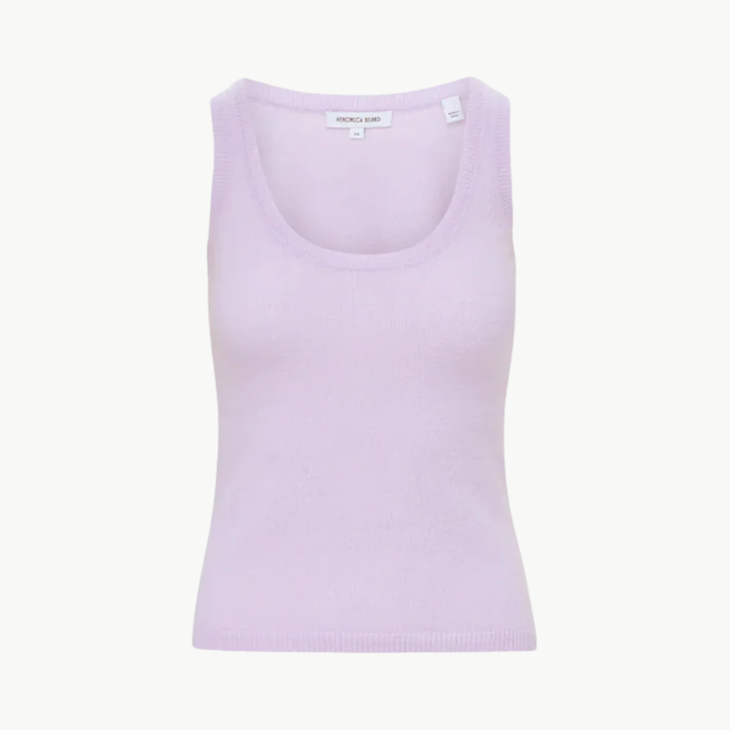 Veronica Beard BIRKE CASHMERE SCOOPNECK TANK at Romi Boutique
