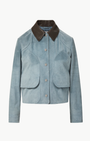 Veronica Beard Walters Suede Jacket at Romi Boutique