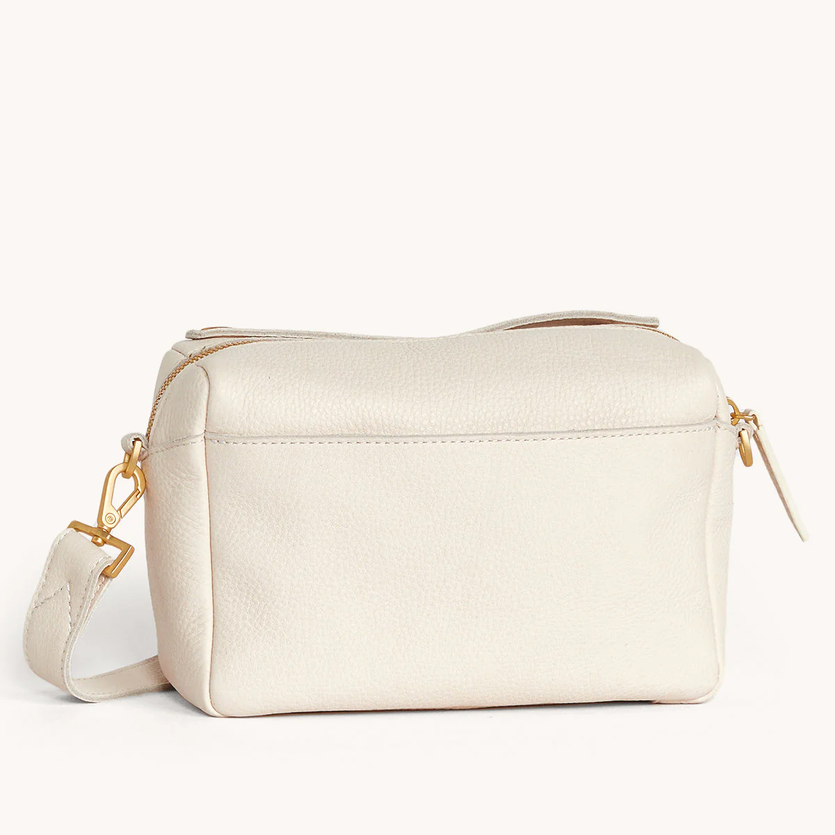 EVAN CROSSBODY SMALL IN CALLA LILY WHITE/BRUSHED GOLD