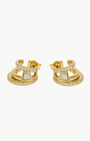 Native Gem Asymmetry Huggies at Romi Boutique