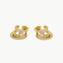 Native Gem Asymmetry Huggies at Romi Boutique
