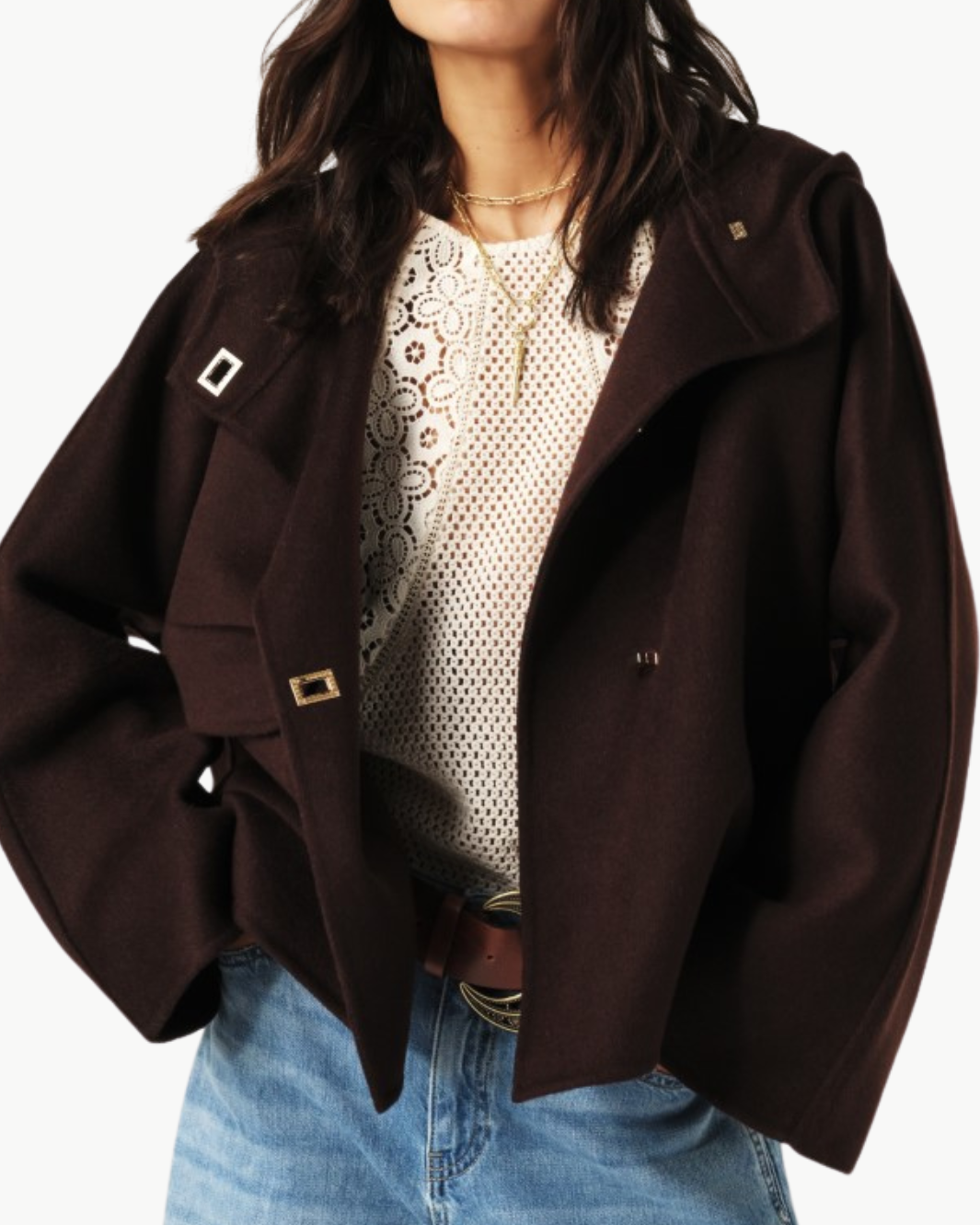 KOVE COAT IN CHOCOLAT - Romi Boutique