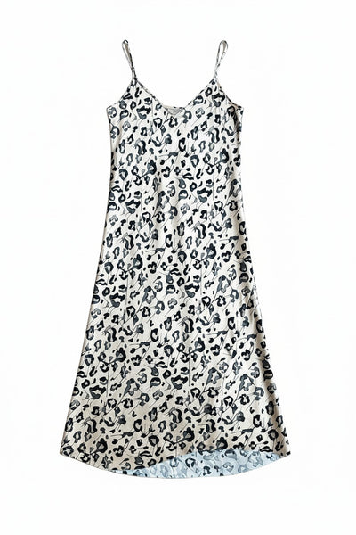 GO SLIP DRESS PRINT IN WILDLIFE
