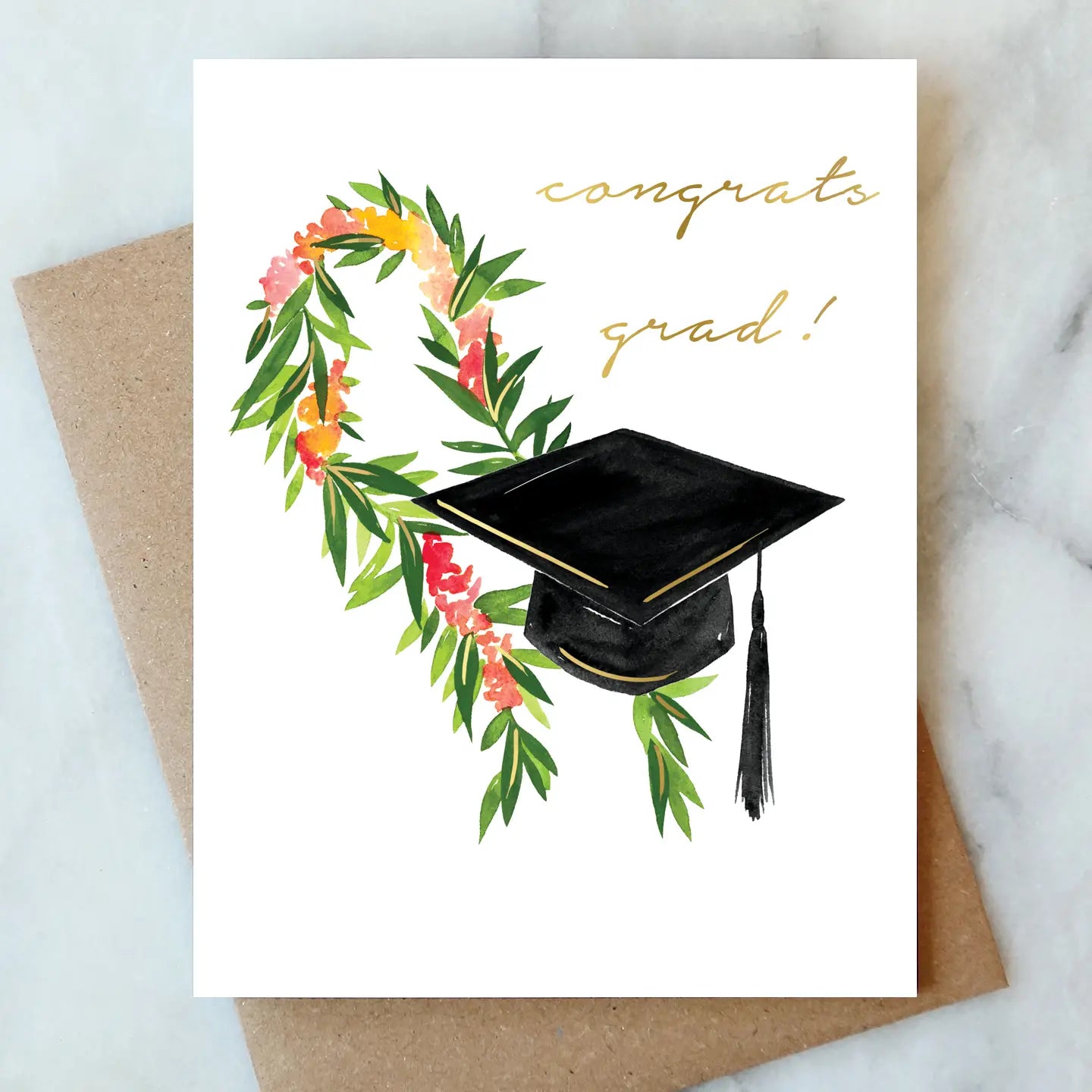 Abigail Jayne Design Lei Graduation Greeting Card at Romi Boutique