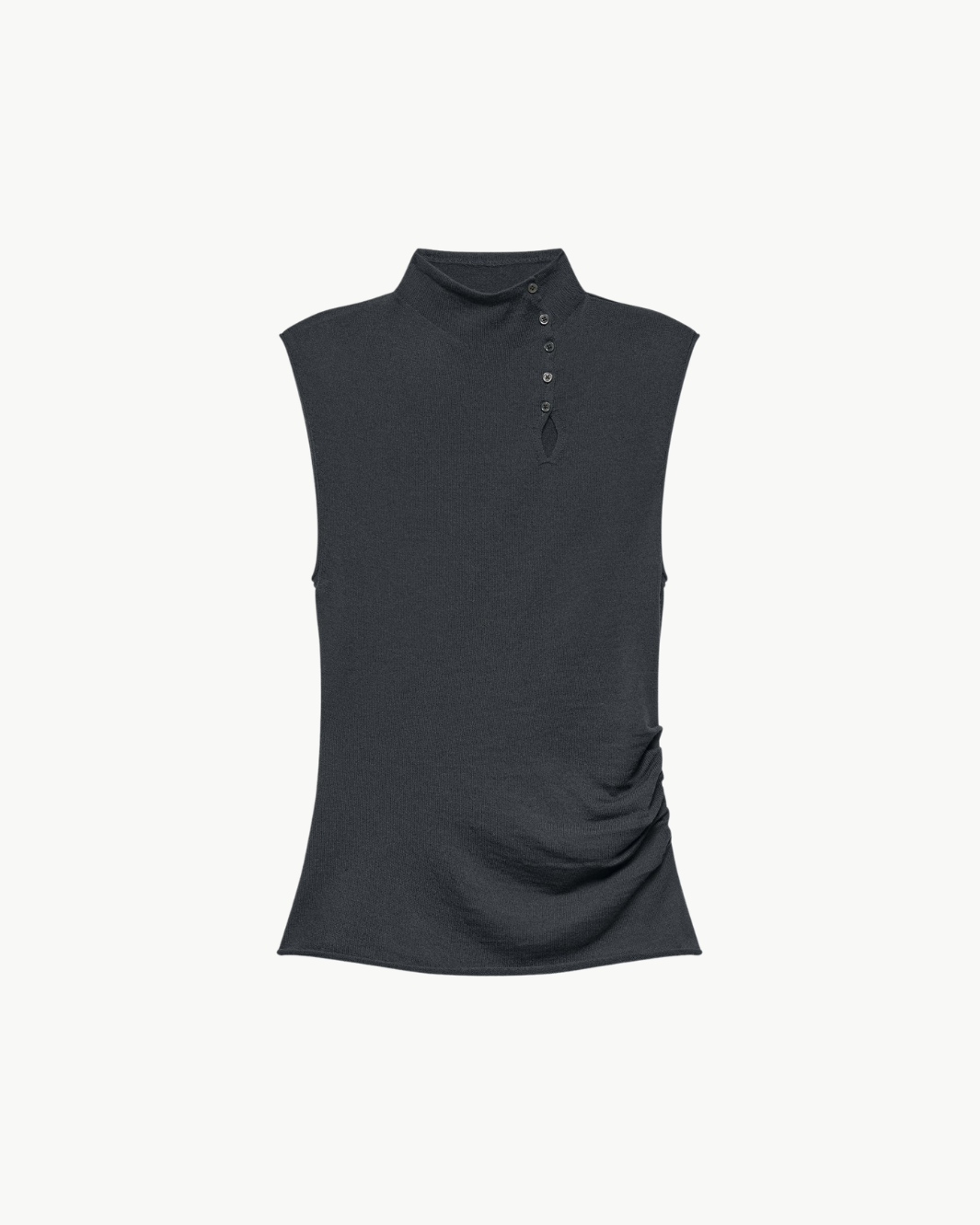 Button Turtleneck Tank