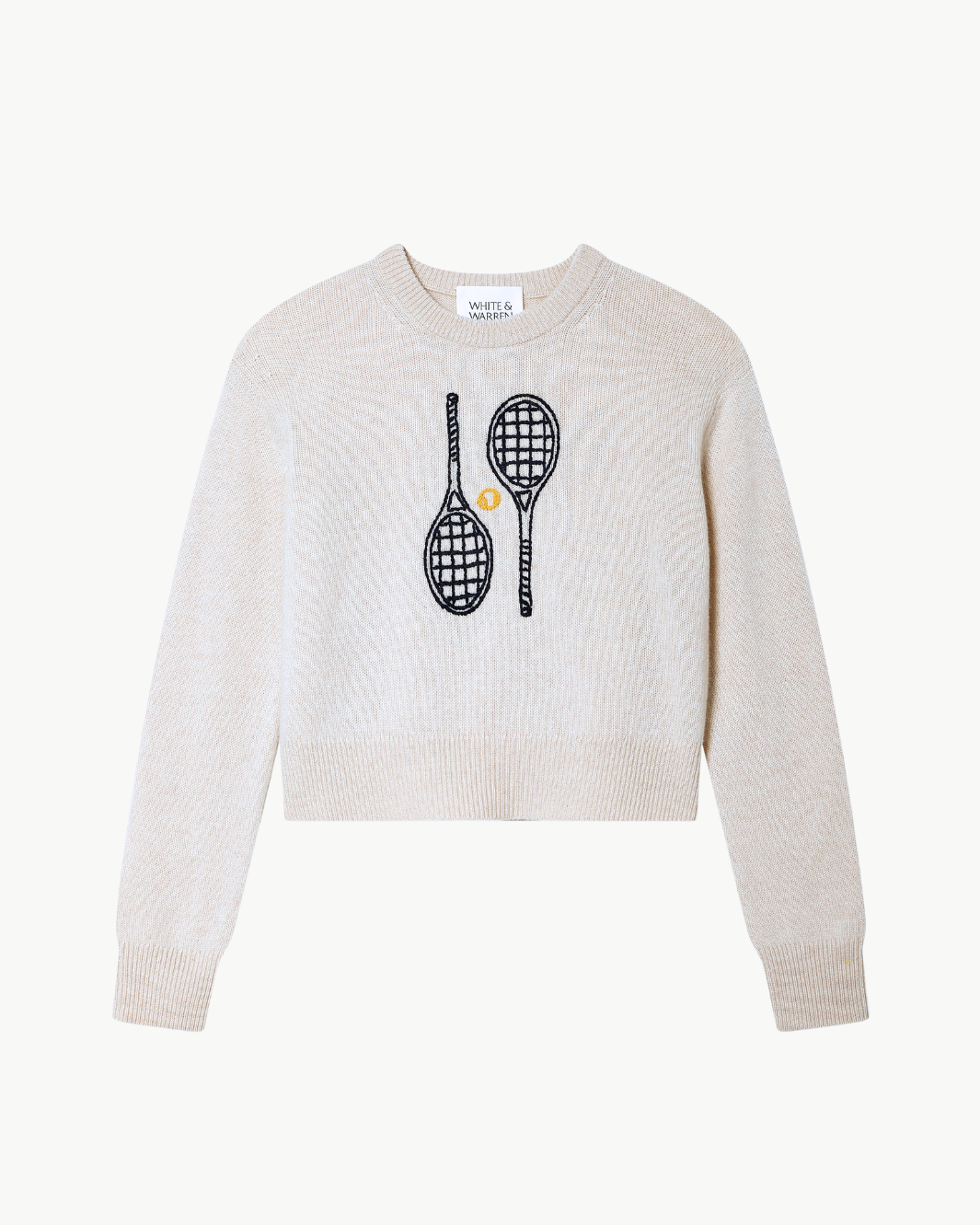 Cashmere Tennis Embroidered Sweatshirt