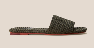 ST. BARTHS SLIDE IN OLIVE