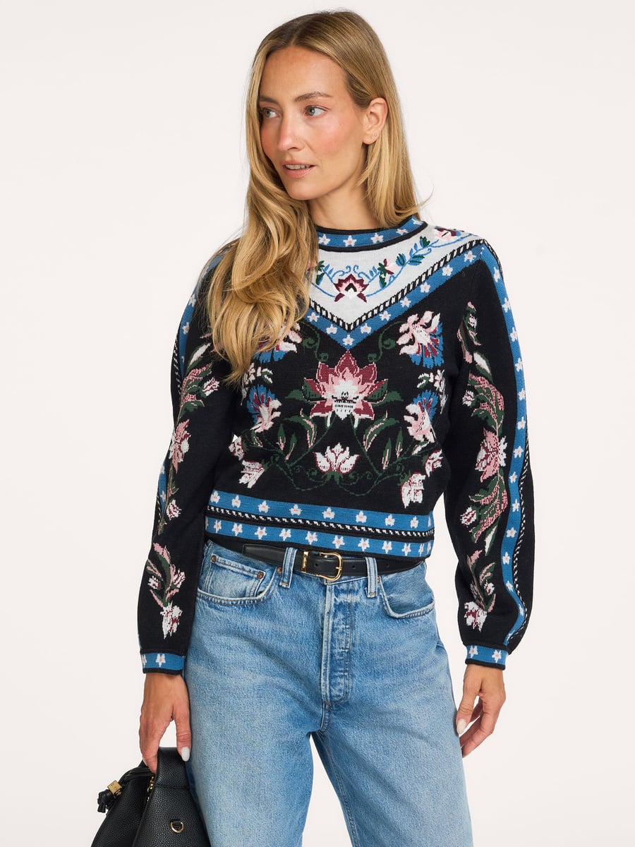 Natalia Wool Blend Crewneck Sweater