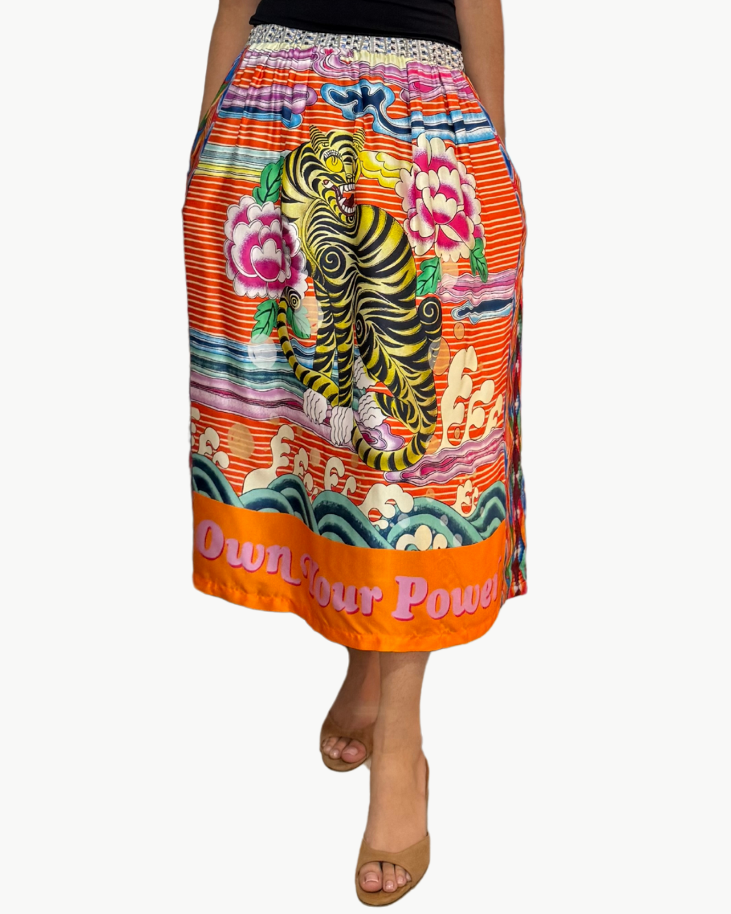 ROSALEE PRINTED SKIRT IN ORIENTAL by Me369 - Romi Boutique