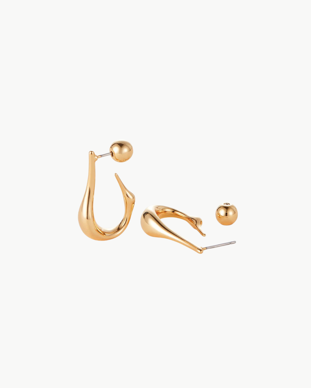 COLETTE HOOPS SMALL IN GOLD - Romi Boutique