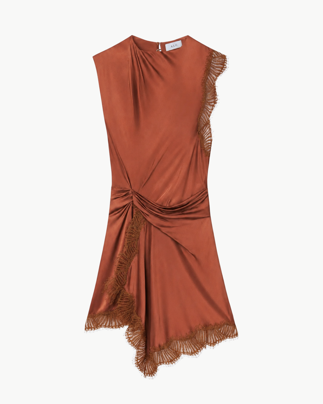 Dion Satin and Lace Mini Dress