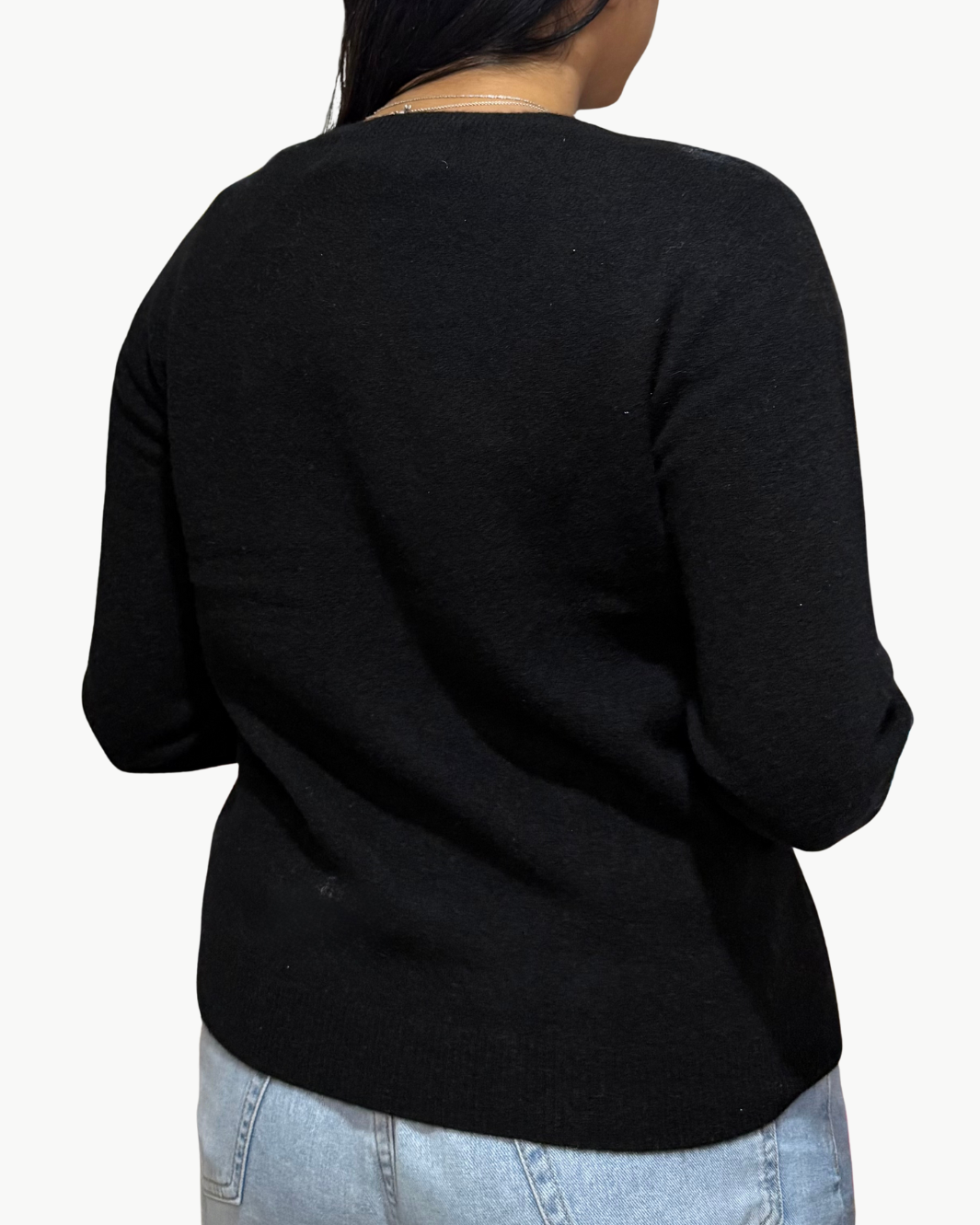 I Stole My Boyfriend's Shirt Red Heart X Cashmere Sweater at Romi Boutique