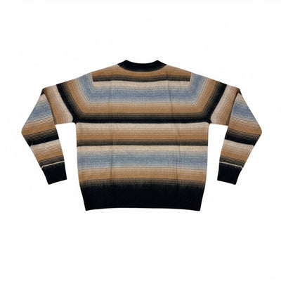 BRUSHED OMBRE STRIPE CREW IN NIGHT COMBO