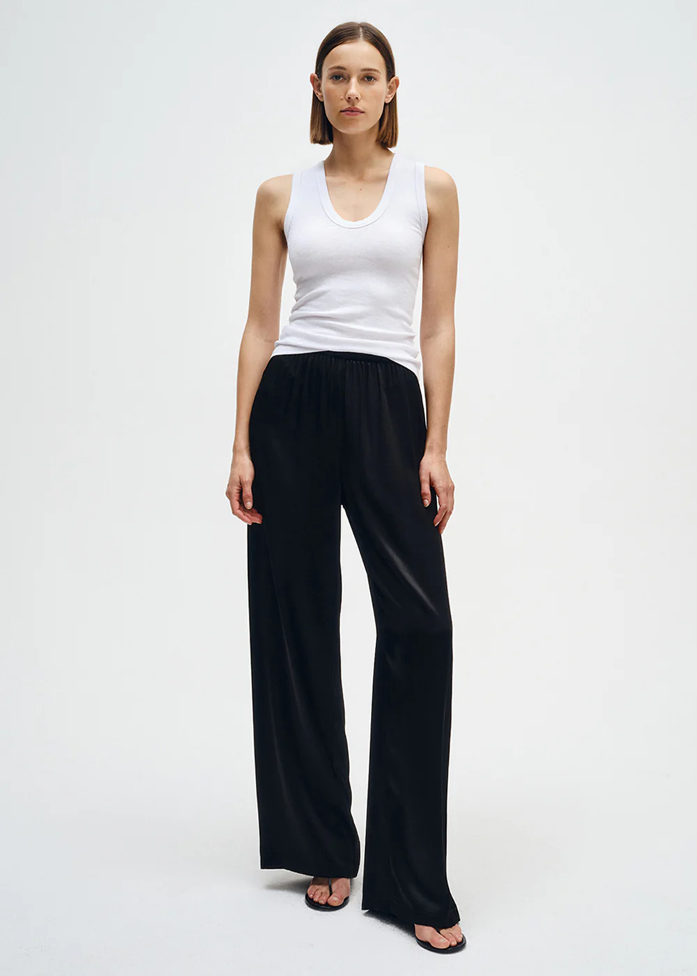 Enza Costa TEXTURED RIB SLEEVELESS U at Romi Boutique
