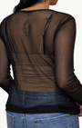 Brazeau Tricot Silk Tulle Top at Romi Boutique