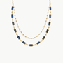 Romi Glass Pearl Double Strand Necklace at Romi Boutique