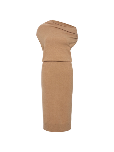 LORI SLEEVELESS DRESS IN CAMEL