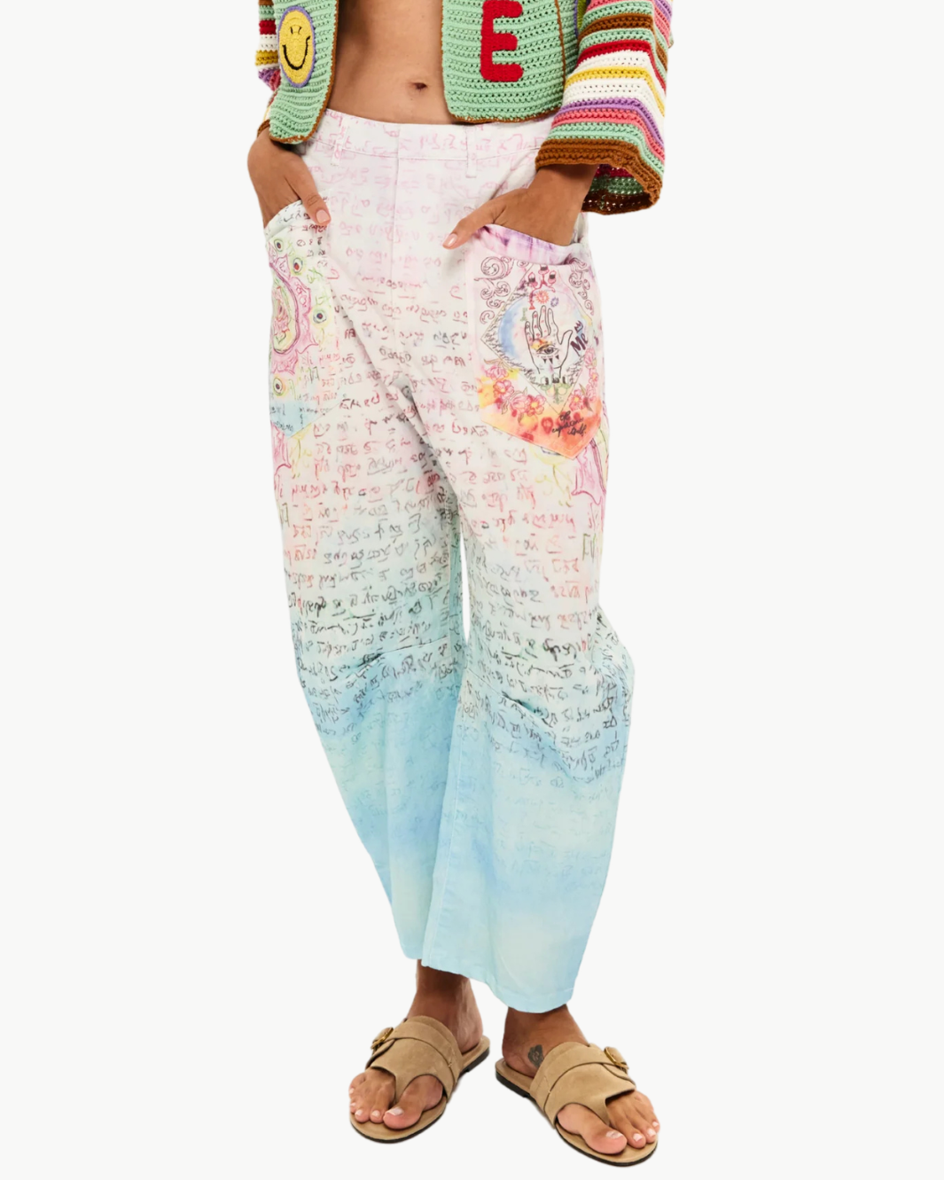 Me369 CALA COTTON BARREL PANTS at Romi Boutique