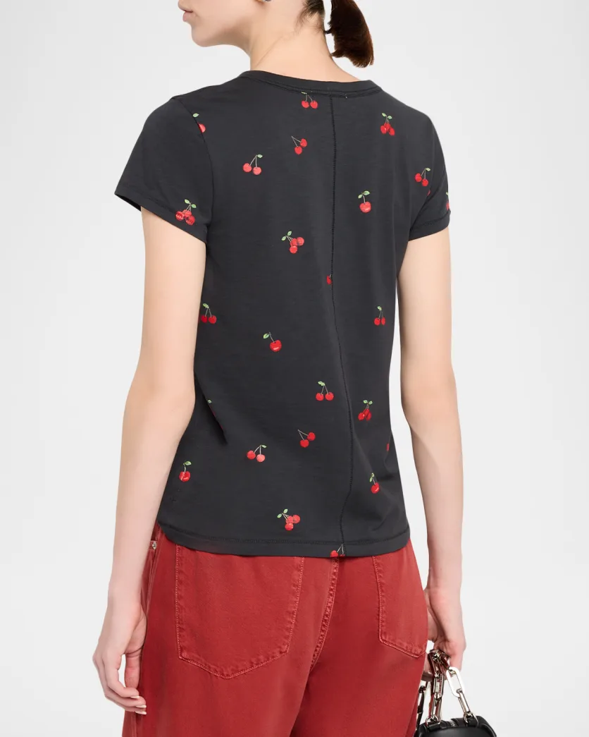 Rag & Bone CHERRY GRAPHIC TEE at Romi Boutique