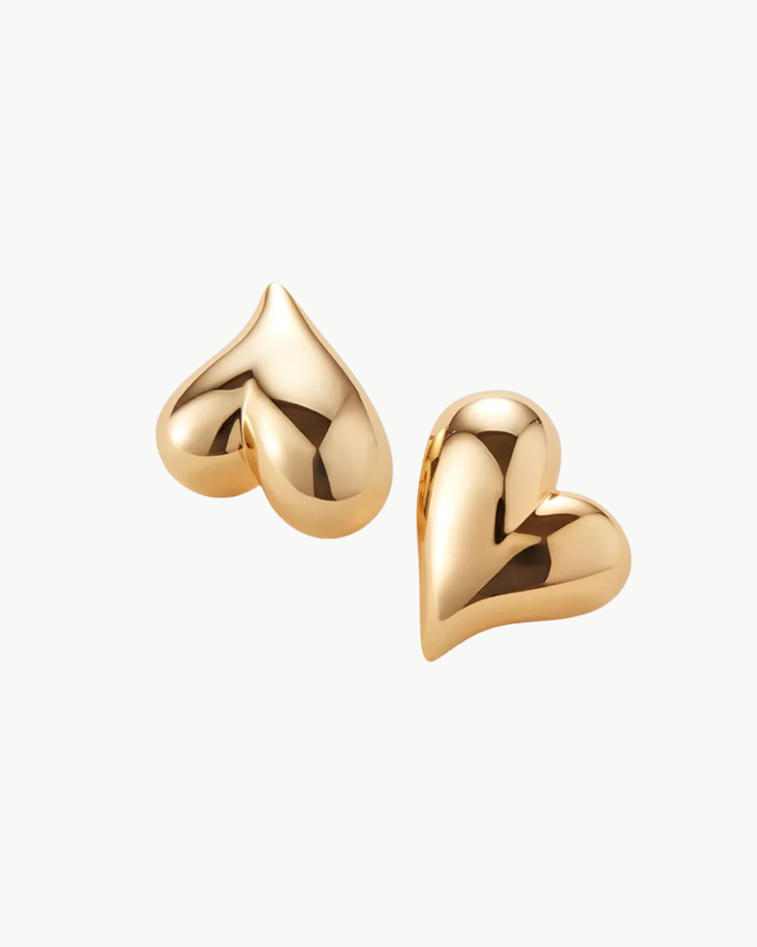Art Heart Button Earrings