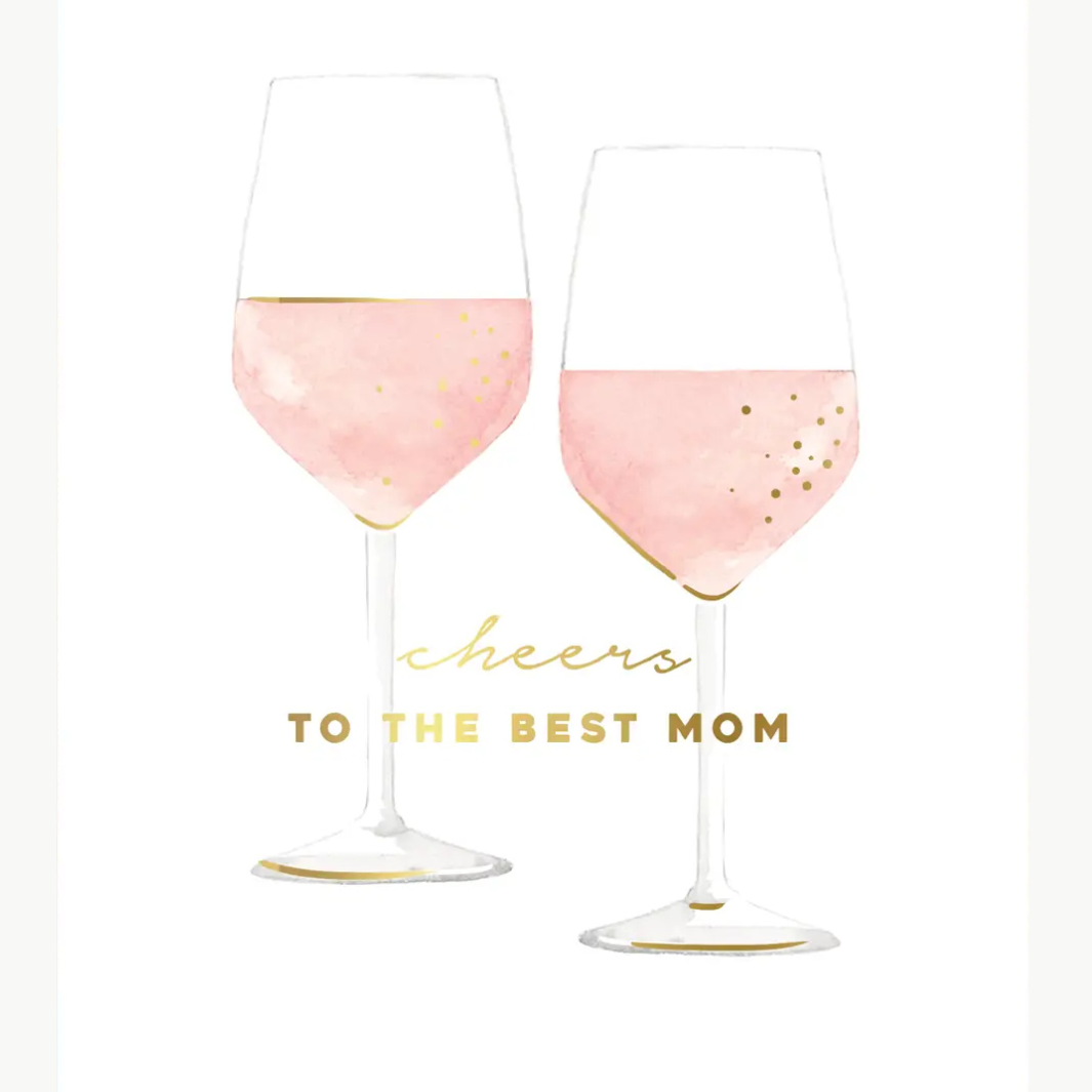 Abigail Jayne Design Mom Cheers Greeting Card at Romi Boutique