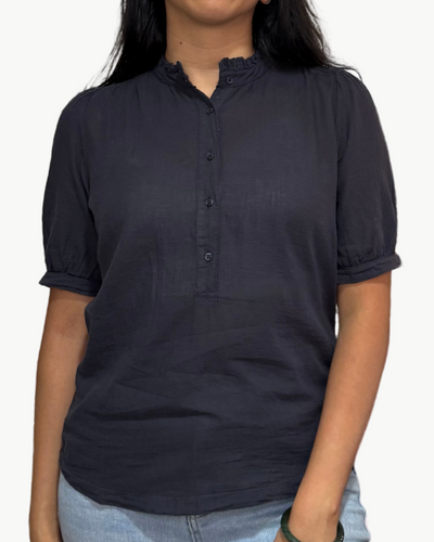 TEENA KNIT T-SHIRT IN CHARCOAL - Romi Boutique