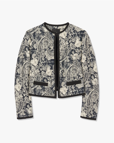 BONO JACKET IN MIXED PAISLEY PRINT