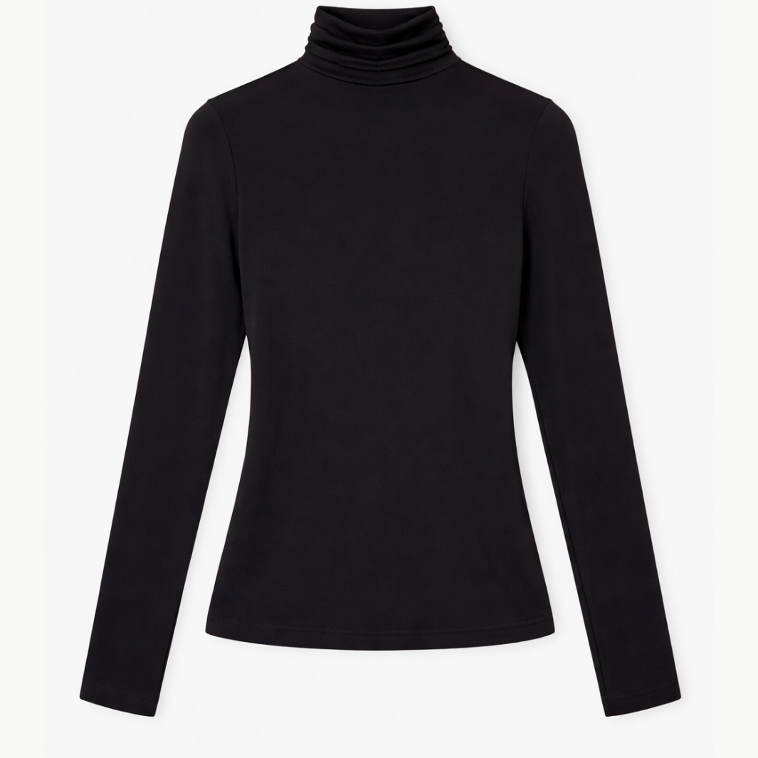 Ulla Johnson AURELIA JERSEY LONG SLEEVE TURTLENECK TOP at Romi Boutique