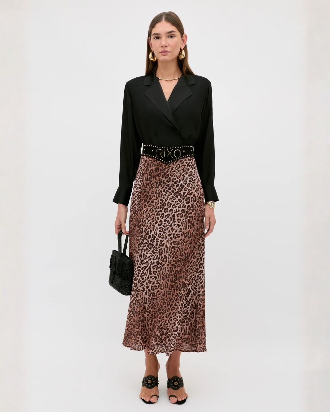 Kelly Silk Midi Skirt