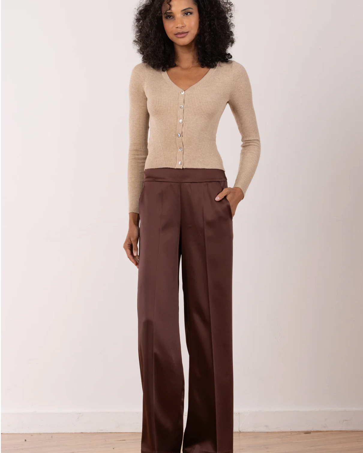Avenue Montaigne CARLA LIQUID SATIN at Romi Boutique
