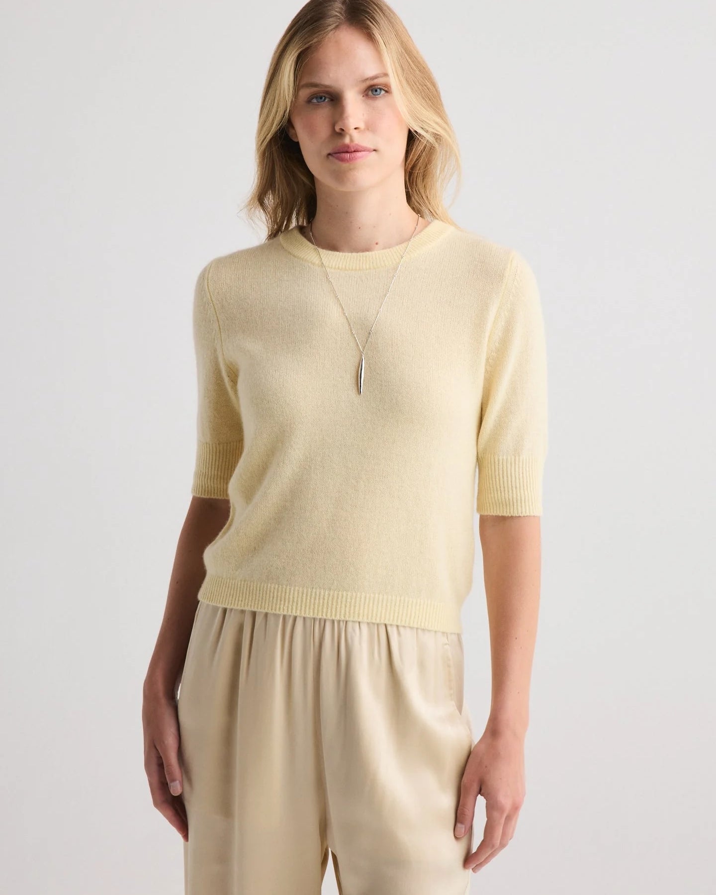 W.Cashmere Celina Short Sleeves Sweater at Romi Boutique